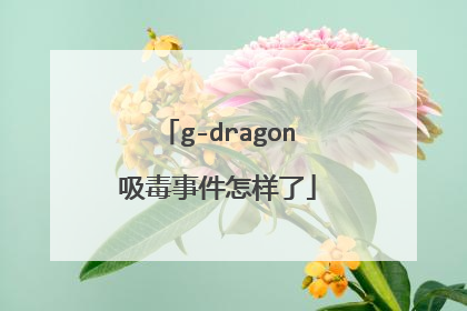 g-dragon吸毒事件怎样了