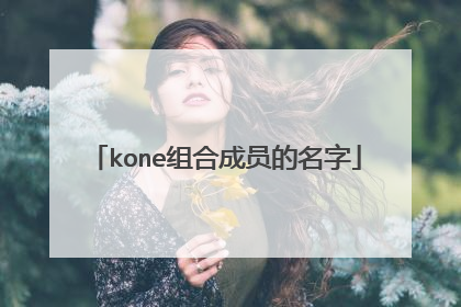 kone组合成员的名字