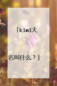 kimi大名叫什么?