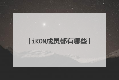 iKON成员都有哪些