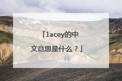 lacey的中文意思是什么？