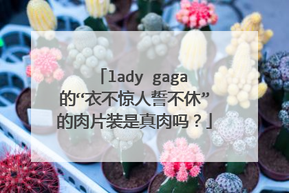 lady gaga的“衣不惊人誓不休”的肉片装是真肉吗？