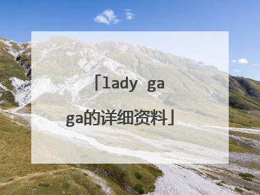 lady gaga的详细资料