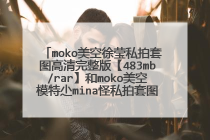 moko美空徐莹私拍套图高清完整版【483mb/rar】和moko美空模特尐mina怪私拍套图.rar 哪位有？