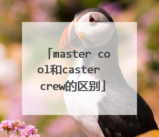 master cool和caster crew的区别