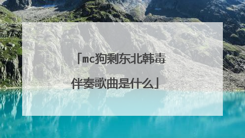 mc狗剩东北韩毒伴奏歌曲是什么