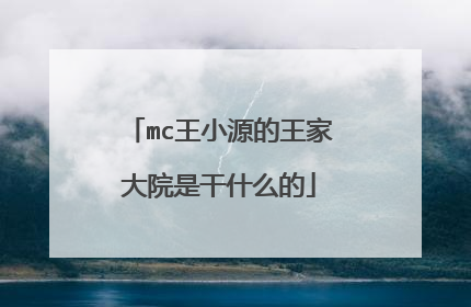 mc王小源的王家大院是干什么的