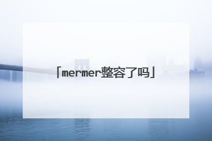mermer整容了吗