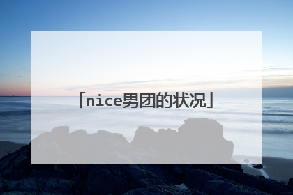 nice男团的状况