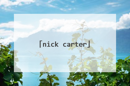 nick carter