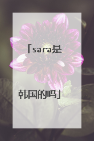 sara是韩国的吗