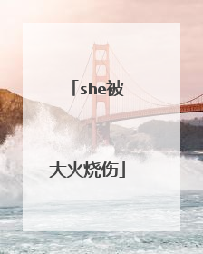 she被大火烧伤
