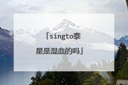 singto泰星是混血的吗