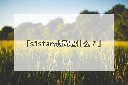sistar成员是什么？