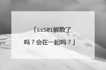 ss501解散了吗？会在一起吗？
