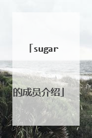 sugar的成员介绍
