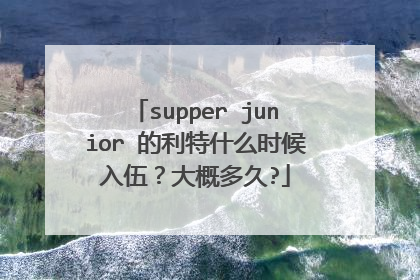 supper junior 的利特什么时候入伍?大概多久?