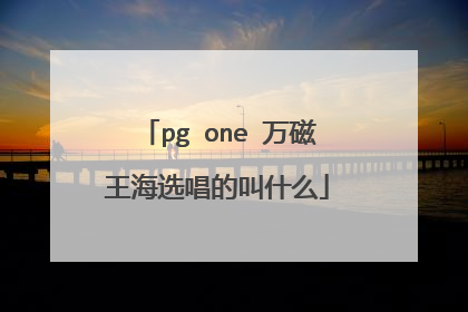 pg one 万磁王海选唱的叫什么