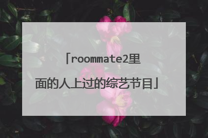 roommate2里面的人上过的综艺节目