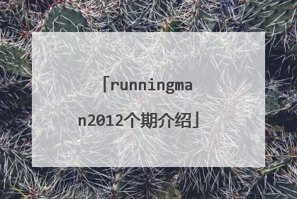 runningman2012个期介绍