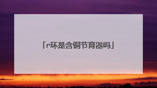 r环是含铜节育器吗