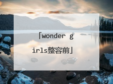 wonder girls整容前