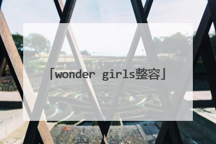 wonder girls整容