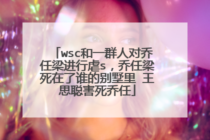 wsc和一群人对乔任梁进行虐s,乔任梁死在了谁的别墅里 王思聪害死乔任