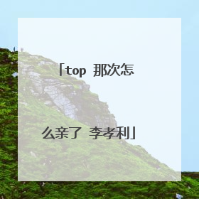 top 那次怎么亲了 李孝利