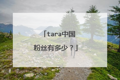 tara中国粉丝有多少?