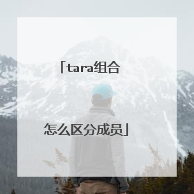 tara组合 怎么区分成员