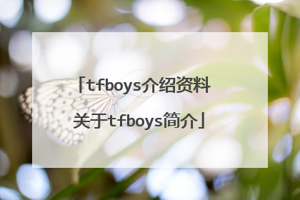 tfboys介绍资料 关于tfboys简介