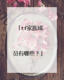 tf家族成员有哪些?