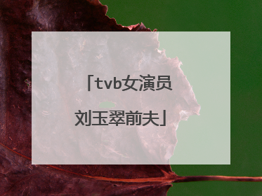 tvb女演员刘玉翠前夫