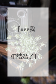 uee我们结婚了