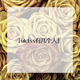 ukiss有几个人