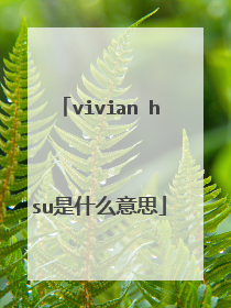 vivian hsu是什么意思
