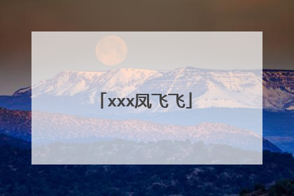 xxx凤飞飞