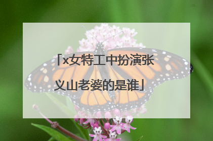 x女特工中扮演张义山老婆的是谁