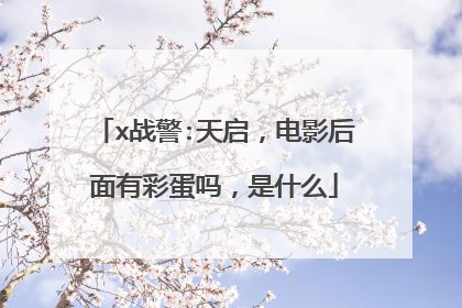 x战警:天启，电影后面有彩蛋吗，是什么