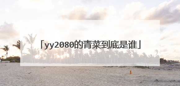 yy2080的青菜到底是谁