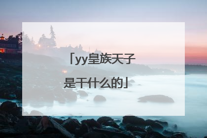 yy皇族天子是干什么的