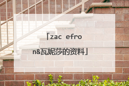 zac efron&瓦妮莎的资料